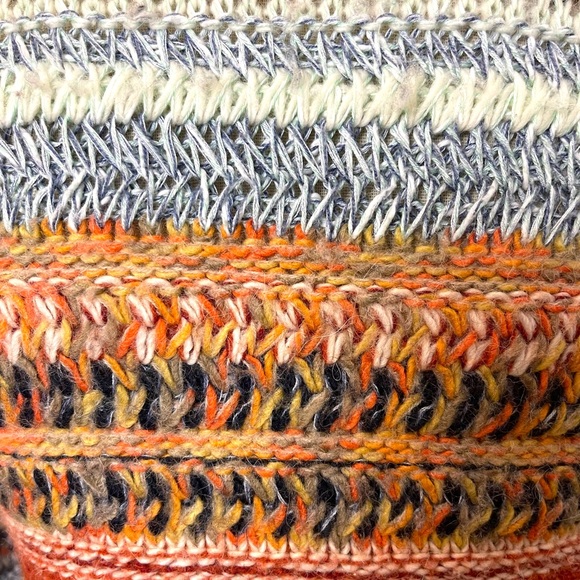 Anthropologie Knitted & Knotted Multi-colour Open Front Cardigan (XS) - Picture 8 of 16